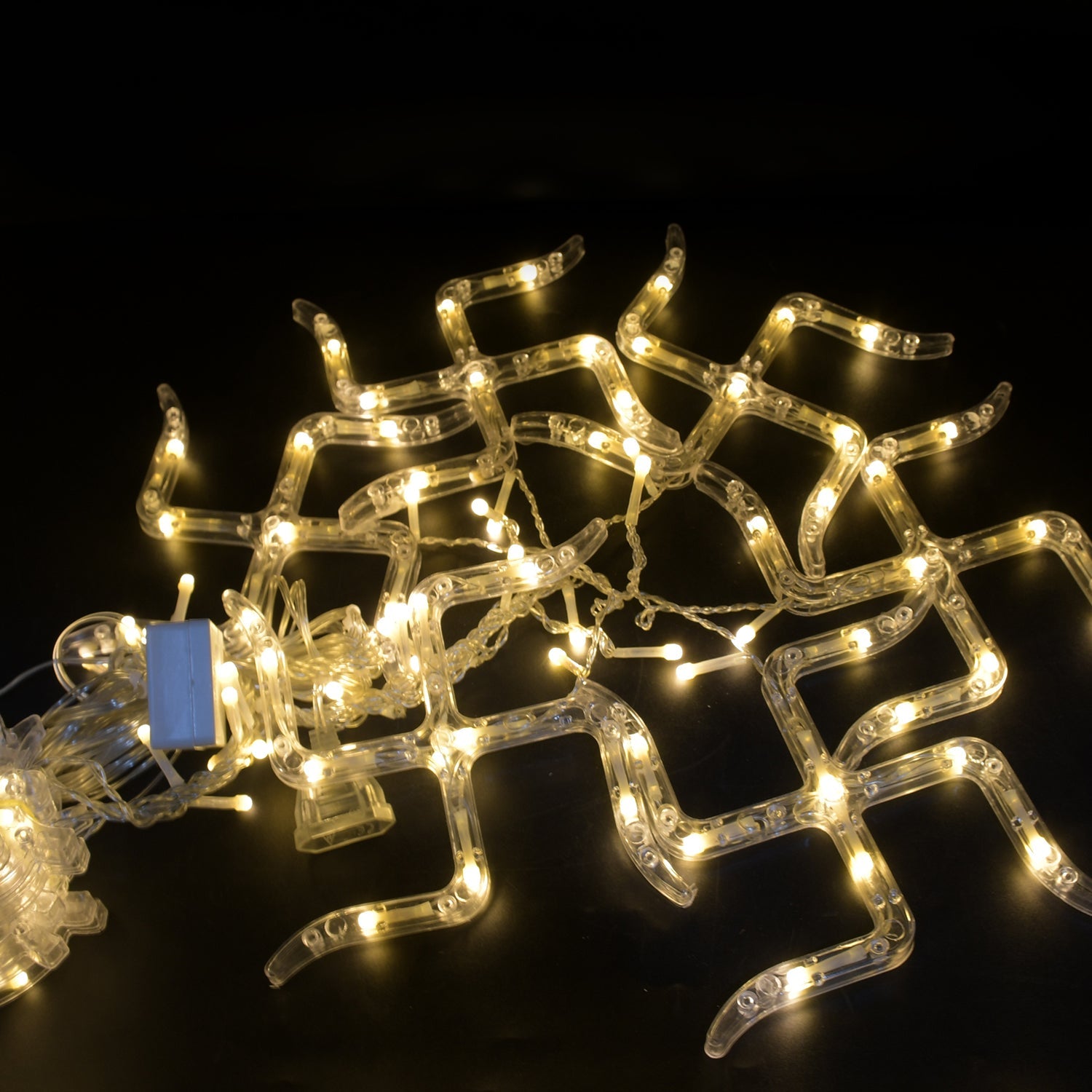 8320 Swastik om Curtain Decorative Lights, String Lights with 12 Hanging Props138 LED, Diwali Decoration Items for Home Decor, Night Light, Room Lights for Bedroom, Balcony Decor. 8320 Swastik om Curtain Decorative Lights, String Lights with 12 Hanging Props138 LED, Diwali Decoration Items for Home Decor, Night Light, Room Lights for Bedroom, Balcony Decor.